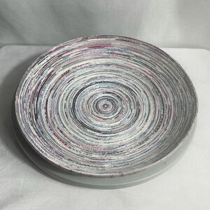 Ten Thousand Villages Recycled Coiled Paper Bowl Handmade Vietnam 11”